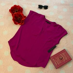 Cynthia Steffe Bright Raspberry Top Size L
